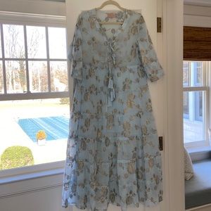 Sunny Studio cotton long dress with lining. Size L/XL